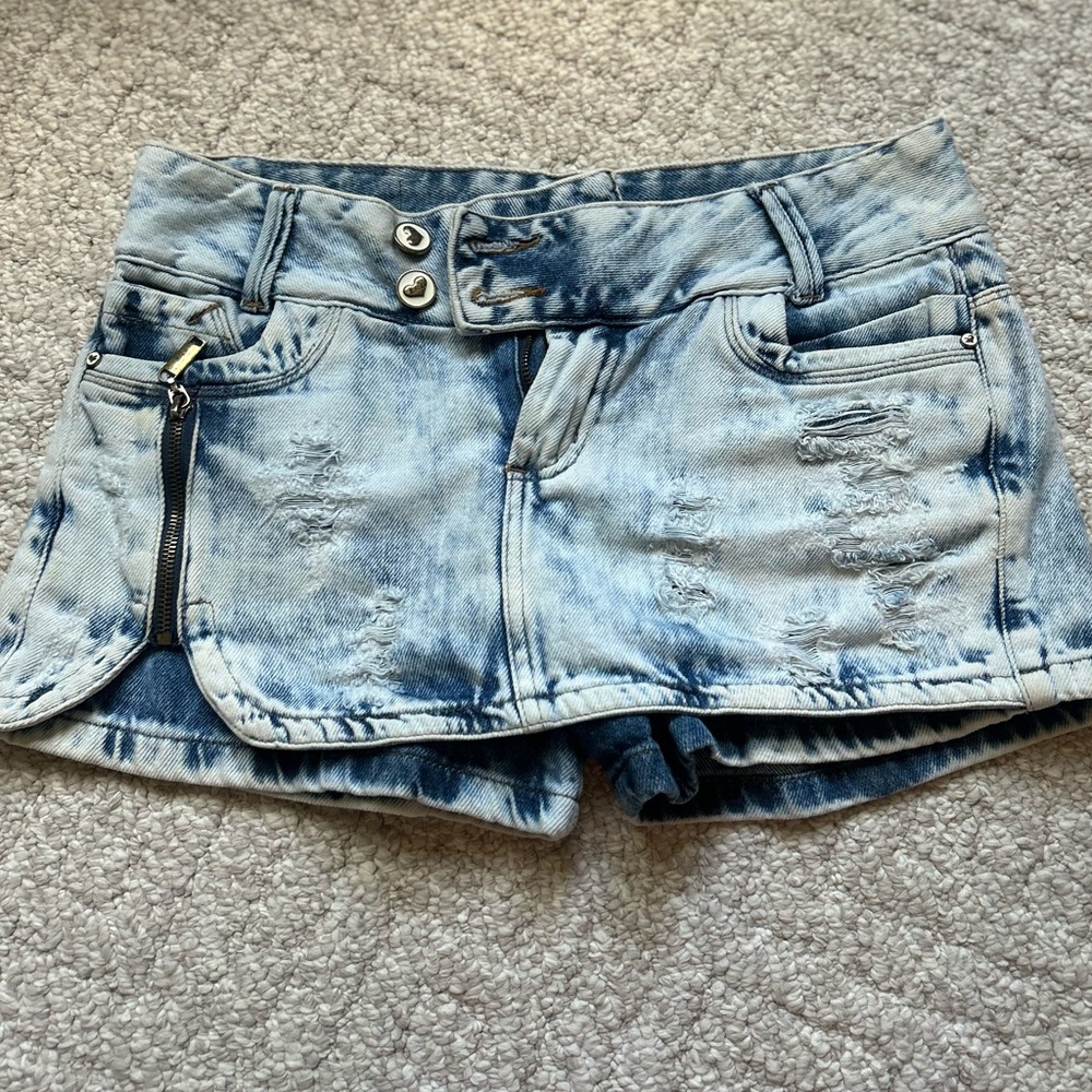 Brazilian Distressed Mini Skort Medium